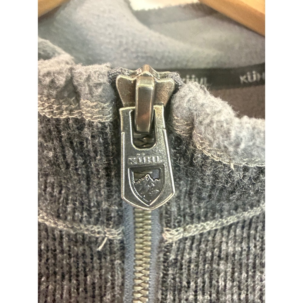 Kuhl ThermoKore Gray 1//4 Zip Sweater Pullover Wool Blend Fleece Outdoors Sz L - Picture 5 of 16
